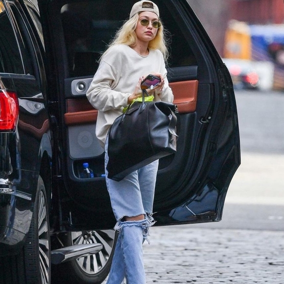 Givenchy Antigona Leather Satchel Shoulder Bag Black - Picture 2 of 12